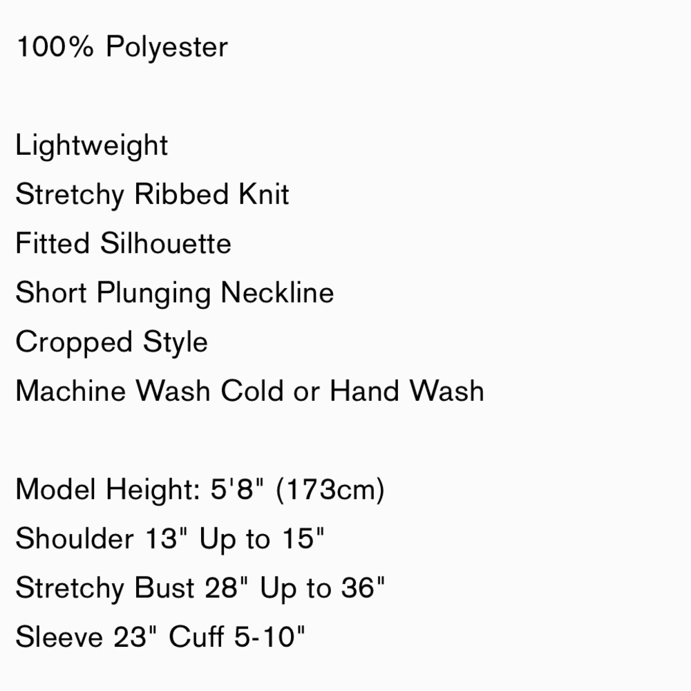 NEW notch collar plunge crop sweater - Picture 9 of 13